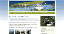 Desktop Screenshot of lilliputboathire.com