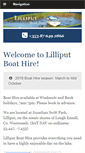 Mobile Screenshot of lilliputboathire.com