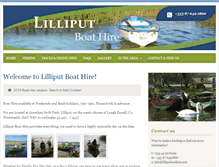 Tablet Screenshot of lilliputboathire.com